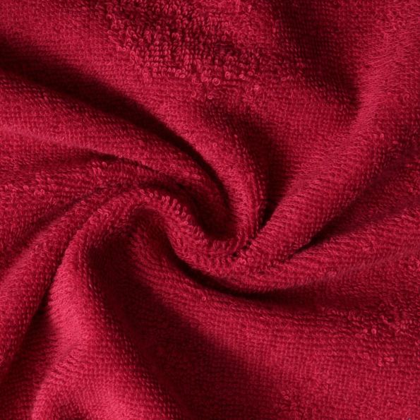 Tissu Eponge Spa 400 g/m2 uni Rouge - Par 10 cm