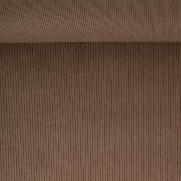 Tissu Velours ras d'habillement uni Gris foncé - Par 10 cm