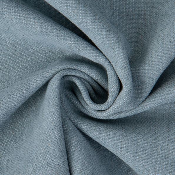 Tissu Lin d’ameublement toucher velours et envers antidérapant uni Bleu céladon - Par 10 cm