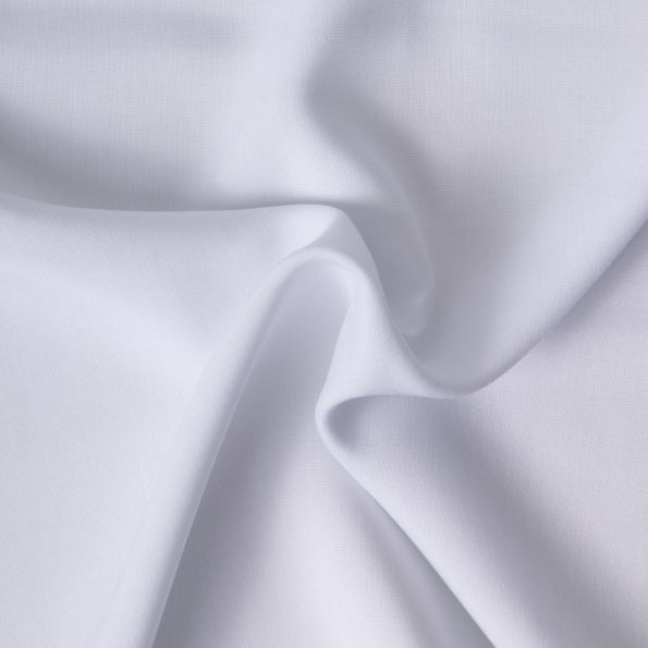 Coupon Tissu Viscose uni Blanc - Coupon de 150 cm