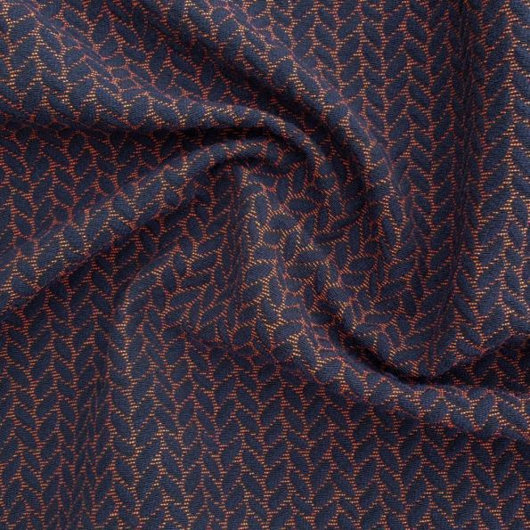 Tissu Jacquard Chevrons Bleu marine Craftine x10cm