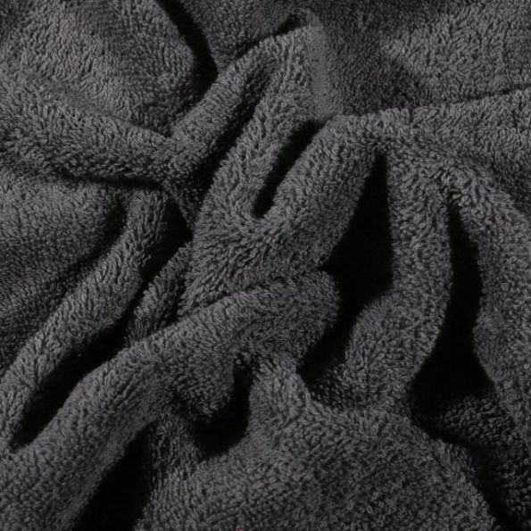 Coupon Tissu Eponge Premium 400 g/m² Gris anthracite - Coupon de 70 cm