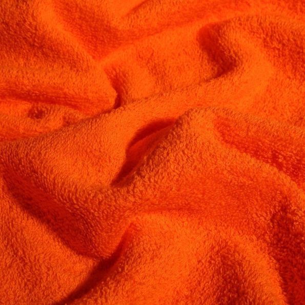Coupon Tissu Eponge Premium 400 g/m² Orange - Coupon de 20 cm