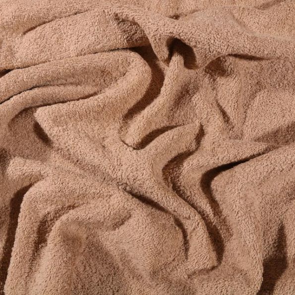 Coupon Tissu Eponge Premium 400 g/m² Taupe - Coupon de 50 cm