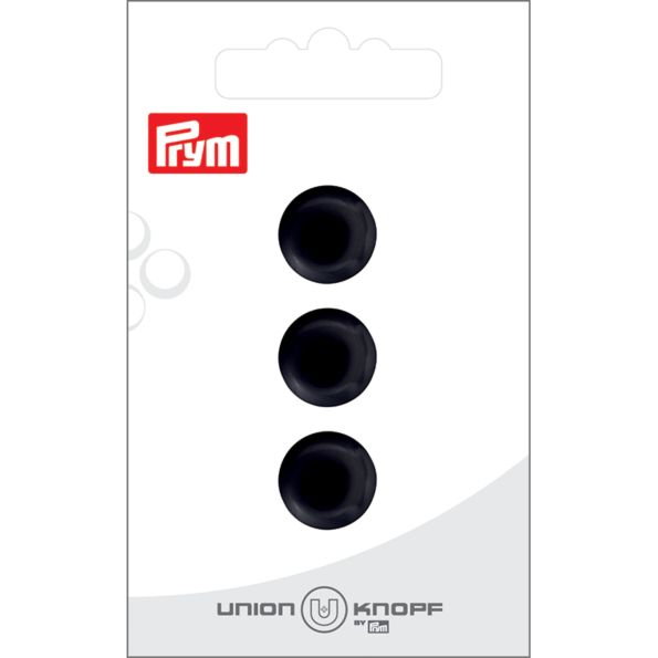 Bouton Prym Thérèse effet nacré 14 mm x3 - Noir