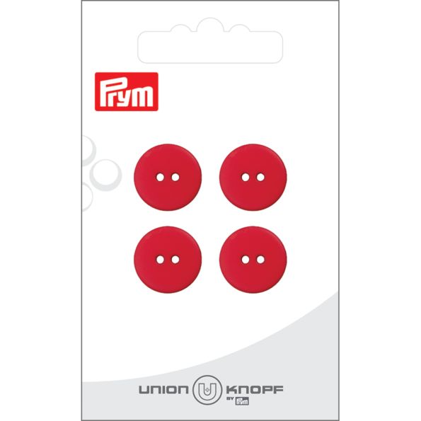 Bouton Prym Stella 15 mm x4 - Rouge