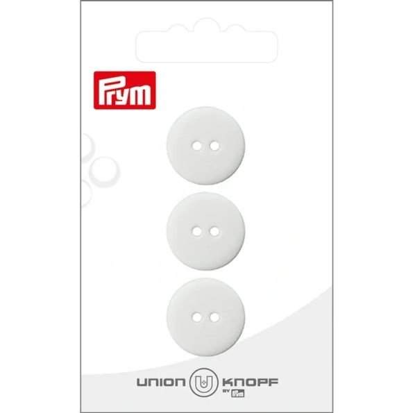 Bouton Prym Stella 18 mm x3 - Blanc