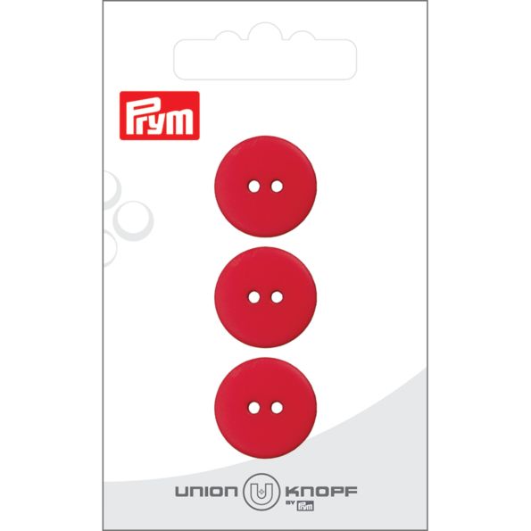 Bouton Prym Stella 18 mm x3 - Rouge