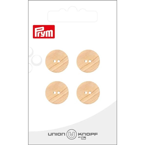 Bouton Prym Matis 15 mm x4 - Bois