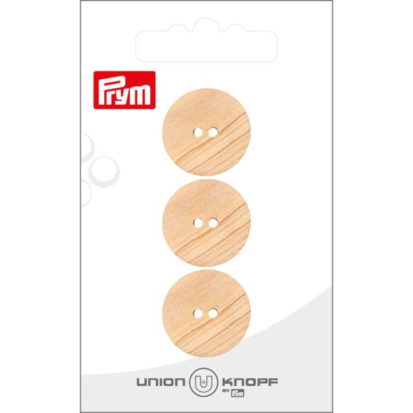 Bouton Prym Matis 20 mm x3 - Bois
