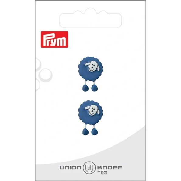 Bouton Prym Mouton 18 mm x2 - Bleu Marine