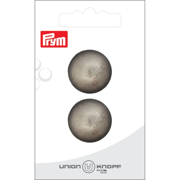 Bouton Prym Chloé Métal 23 mm x2 - Argent vieilli