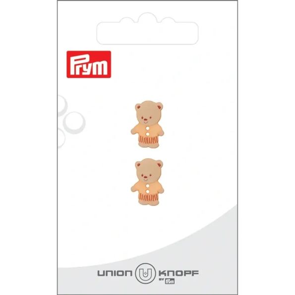 Bouton Prym Ours 15 mm x2 - Orange