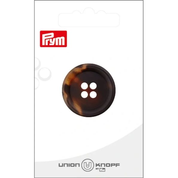 Bouton Prym Jacob 28 mm x1 - Marron marbré