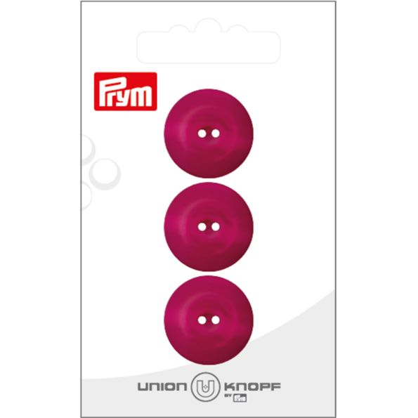 Bouton Prym Jennie Effet nacré 20 mm x3 - Rose