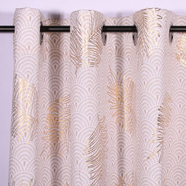 Rideau Imprimé Métallisé Montsoreau - 140 x 260 cm