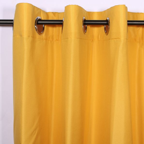 Rideau Microfibre Unie Lavandou Emeraude - 140 x 280 cm