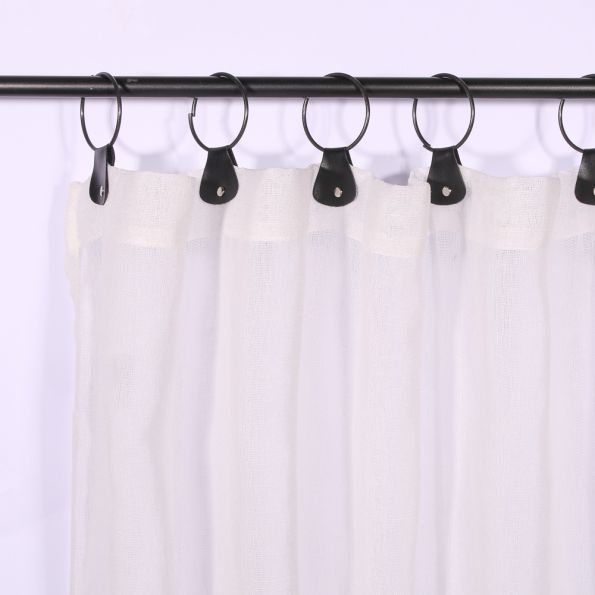 Rideau Voilage Tissé Conques Blanc - 140 x 240 cm