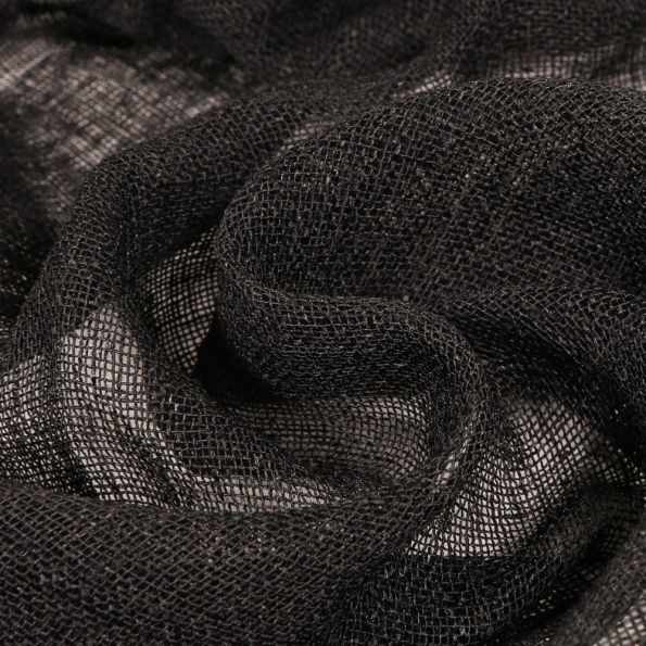 Rideaux Fusion Strata à œillets, Noir, 229x183cm (paire) - Triple Tissage, Filtrage Lumière