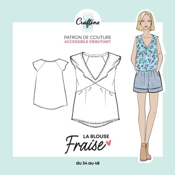 Patron Craftine Top Fraise
