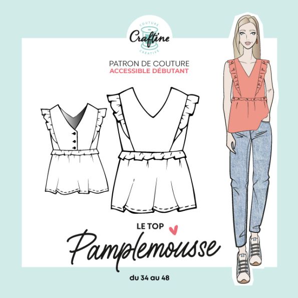 Patron Craftine Top Pamplemousse