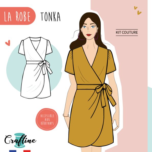 Kit Couture Craftine Robe Tonka Ocre