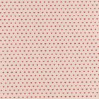 Tissu Toile de Coton aspect lin Petits cœurs rouges sur fond Beige - Par 10 cm