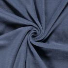 Tissu  Polaire uni Bleu denim - Par 10 cm
