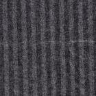 Tissu Jacquard Toucher laine Rayures sur fond Noir - Par 10 cm