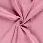 Tissu Triple gaze de coton Vieux rose - Par 10 cm