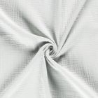 Tissu Triple gaze de coton Vert menthe clair - Par 10 cm
