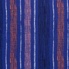 Tissu Jersey Viscose avec aspect crêpe Rayures colorés sur fond Bleu roi - Par 10 cm
