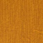 Tissu Jersey Velours Eponge Flèches géométriques sur fond Moutarde - Par 10 cm