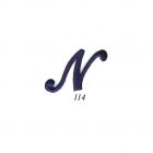 Ecusson Thermocollant Lettre Calligraphie Anglaise "N" Marine