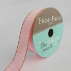 Ruban Satin Bord brillant Frou-Frou Petale de rose - 16 mm x 6 mètres