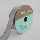 Ruban Satin Bord brillant Frou-Frou Violet sage - 16 mm x 6 mètres