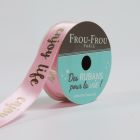 Ruban Satin Enjoy Life Frou-Frou Pétale de rose - 16 mm x 4 mètres
