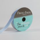Bobinette Ruban Velours uni Frou-Frou Céleste - 9 mm x 1,5 mètres