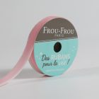 Bobinette Ruban Velours uni Frou-Frou Pétale de rose - 9 mm x 1,5 mètres