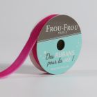 Bobinette Ruban Velours uni Frou-Frou Fuchsia - 9 mm x 1,5 mètres
