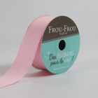 Bobinette Ruban Sergé Frou-Frou Pétale de rose - 19 mm x 4 mètres