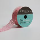 Bobinette Ruban Dentelle Frou-Frou Pétale de rose - 22 mm x 4 mètres