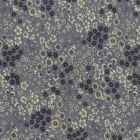 Tissu Coton Frou-Frou Fleuri N°6 Violet lavande et ecru - Par 10 cm