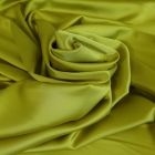 Tissu Satin Duchesse extensible Jaune vert x10cm