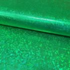 Tissu Lamé effet holographique Vert - Par 10 cm