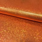 Tissu Lamé effet holographique Orange - Par 10 cm
