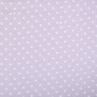 Tissu Viscose légère Gris clair Pois 5mm Blanc - Par 10 cm