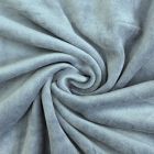 Tissu Jersey Velours tout doux Bleu gris x10cm