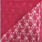 Tissu Dentelle Eva Rose - Par 10 cm