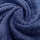 Tissu Doudou uni Bleu marine x10cm